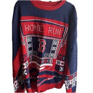 Boston Red Sox Sweater Mens 2XL Light Up Holiday MLBPA Baseball NEW TAGS